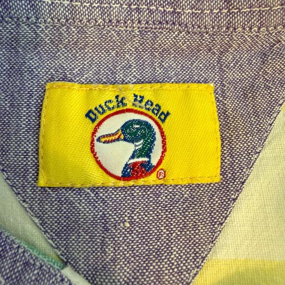 Duck Head Men's Button Up Short Sleeve Casual Shirt Size XL Career Staple - Picture 3 of 15